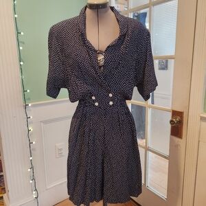 Vintage polka dot romper
